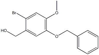 5-BENZYLOXY-2-BROMO-4-METHOXYBENZYL ALCOHOL 结构式