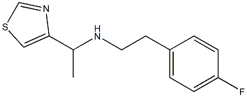 [2-(4-FLUORO-PHENYL)-ETHYL]-(1-THIAZOL-4-YL-ETHYL)-AMINE 结构式