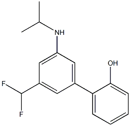 3'-DIFLUOROMETHYL-5'-(ISOPROPYLAMINO)[1,1'-BIPHENYL]-2-OL 结构式