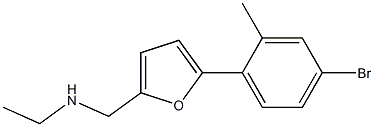 N-((5-(4-BROMO-2-METHYLPHENYL)-2-FURYL)METHYL)ETHANAMINE 结构式