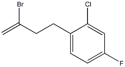 2-BROMO-4-(2-CHLORO-4-FLUOROPHENYL)-1-BUTENE 结构式