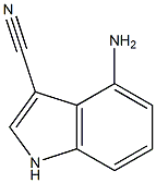 4-AMINO-3-CYANOINDOLE 结构式