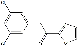 2-(3,5-DICHLOROPHENYL)-1-(2-THIENYL)ETHAN-1-ONE 结构式