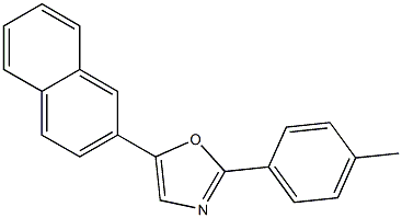 2-(4-METHYLPHENYL)-5-(2-NAPHTHYL)-OXAZOLE 结构式