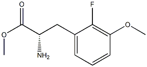 METHYL (2S)-2-AMINO-3-(2-FLUORO-3-METHOXYPHENYL)PROPANOATE 结构式