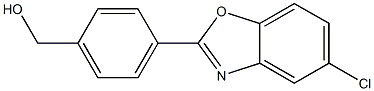 [4-(5-CHLORO-1,3-BENZOXAZOL-2-YL)PHENYL]METHANOL 结构式