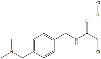 2-CHLORO-N-[4-[(DIMETHYLAMINO)METHYL]BENZYL]ACETAMIDE HYDROCHLORIDE 结构式