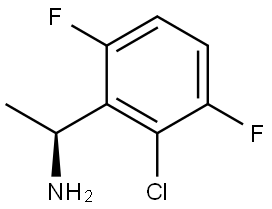 (1S)-1-(2-Chloro-3,6-difluorophenyl)ethylamine 结构式