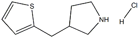 3-(THIOPHEN-2-YLMETHYL)PYRROLIDINE HYDROCHLORIDE 结构式