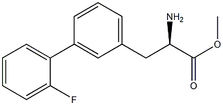 METHYL (2R)-2-AMINO-3-[3-(2-FLUOROPHENYL)PHENYL]PROPANOATE 结构式