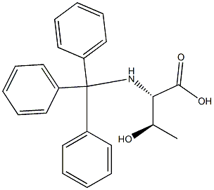 N-(三苯基甲基)-L-苏氨酸(二乙胺)盐 结构式