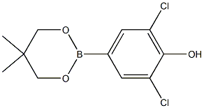 2,6-DICHLORO-4-(5,5-DIMETHYL-1,3,2-DIOXABORINAN-2-YL)PHENOL 结构式