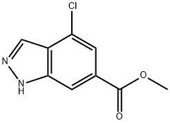 4-氯-吲唑-6-甲酸甲酯 结构式