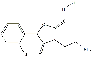 3-(2-AMINO-ETHYL)-5-(2-CHLORO-PHENYL)-OXAZOLIDINE-2,4-DIONE HYDROCHLORIDE 结构式
