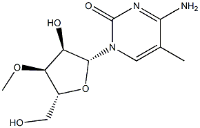 3'-(O-METHYL)-5-METHYLCYTIDINE 结构式