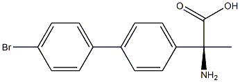 (2S)-2-AMINO-2-[4-(4-BROMOPHENYL)PHENYL]PROPANOIC ACID 结构式