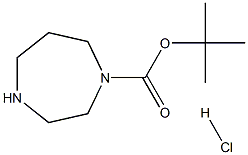 1-BOC-1,4-DIAZEPANE HYDROCHLORIDE 结构式