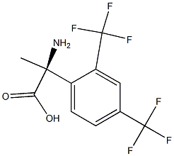 (2S)-2-AMINO-2-[2,4-BIS(TRIFLUOROMETHYL)PHENYL]PROPANOIC ACID 结构式