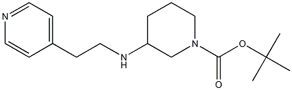 1-BOC-3-[(PYRIDIN-4-YLETHYL)-AMINO]-PIPERIDINE 结构式