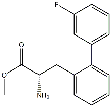 METHYL (2S)-2-AMINO-3-[2-(3-FLUOROPHENYL)PHENYL]PROPANOATE 结构式