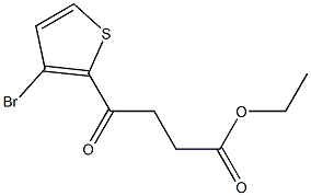 Ethyl 4-(3-bromo-2-thienyl)-4-oxobutyrate 结构式