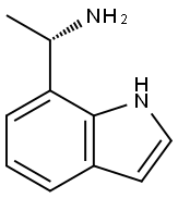 (1S)-1-INDOL-7-YLETHYLAMINE 结构式