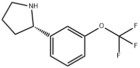 [3-((2S)PYRROLIDIN-2-YL)PHENOXY]TRIFLUOROMETHANE 结构式