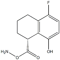 (1R)-1-AMINO-5-FLUORO-8-HYDROXY-1,2,3,4-TETRAHYDRONAPHTHALENECARBOXYLIC ACID 结构式