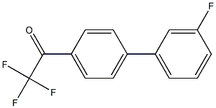 4'-(3-FLUOROPHENYL)-2,2,2-TRIFLUOROACETOPHENONE 结构式