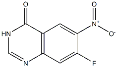 7-FLUORO-6-NITROQUINAZOLIN-4(3H)-ONE 结构式