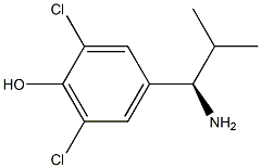 4-((1R)-1-AMINO-2-METHYLPROPYL)-2,6-DICHLOROPHENOL 结构式
