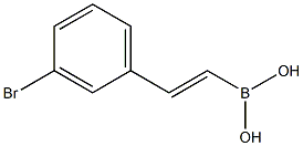 2-(3-BROMO-PHENYL)-ETHENEBORONIC ACID 结构式