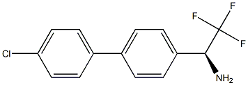 (1S)-1-[4-(4-CHLOROPHENYL)PHENYL]-2,2,2-TRIFLUOROETHYLAMINE 结构式