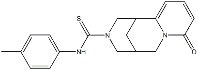 N-(4-METHYLPHENYL)-6-OXO-7,11-DIAZATRICYCLO[7.3.1.0~2,7~]TRIDECA-2,4-DIENE-11-CARBOTHIOAMIDE 结构式