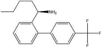 (1R)-1-(2-[4-(TRIFLUOROMETHYL)PHENYL]PHENYL)PENTYLAMINE 结构式
