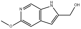 (5-甲氧基-1氢-吡咯[2,3-C]吡啶-2-基)甲醇 结构式