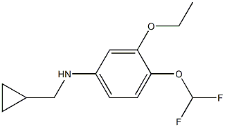 (1R)[4-(DIFLUOROMETHOXY)-3-ETHOXYPHENYL]CYCLOPROPYLMETHYLAMINE 结构式