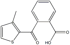 2-(3-Methyl-2-thenoyl)benzoic acid 结构式