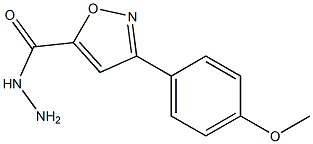 3-(4-METHOXYPHENYL)ISOXAZOLE-5-CARBOHYDRAZIDE 结构式