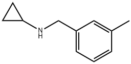 N-(3-甲苄基)环丙胺盐酸盐 结构式