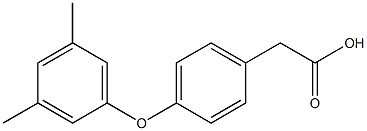 2-(4-(3,5-DIMETHYLPHENOXY)PHENYL)ACETIC ACID 结构式