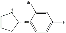 (2S)-2-(2-BROMO-4-FLUOROPHENYL)PYRROLIDINE