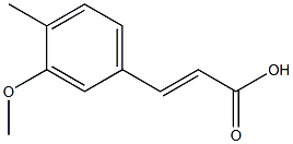 3-METHOXY-4-METHYLCINNAMIC ACID 结构式