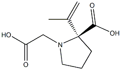 (-)-(ALPHA)-KAINIC ACID HYDRATE 结构式