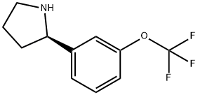 [3-((2R)PYRROLIDIN-2-YL)PHENOXY]TRIFLUOROMETHANE 结构式