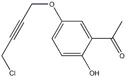 1-[5-(4-CHLORO-BUT-2-YNYLOXY)-2-HYDROXY-PHENYL]-ETHANONE 结构式