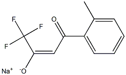 SODIUM (2E)-1,1,1-TRIFLUORO-4-(2-METHYLPHENYL)-4-OXOBUT-2-EN-2-OLATE 结构式
