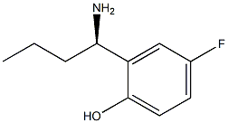 2-((1R)-1-AMINOBUTYL)-4-FLUOROPHENOL 结构式