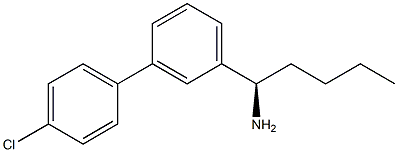(1R)-1-[3-(4-CHLOROPHENYL)PHENYL]PENTYLAMINE 结构式
