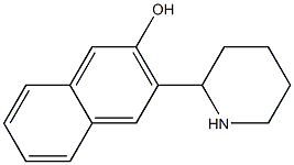 3-PIPERIDIN-2-YL-NAPHTHALEN-2-OL 结构式